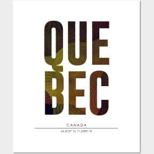 Quebec city typography Posters and Art